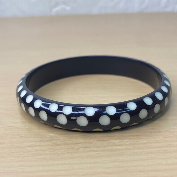 Black and White Polka Dot Women's Belt - Picture 3 of 4